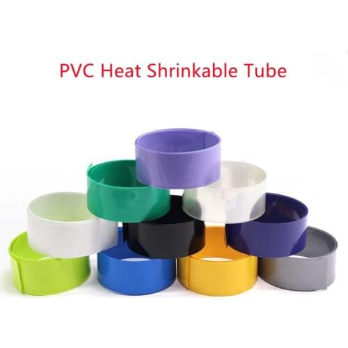 W:45MM Dia:28MM PVC Heat Shrink Tube Pipe 20M/1LOT