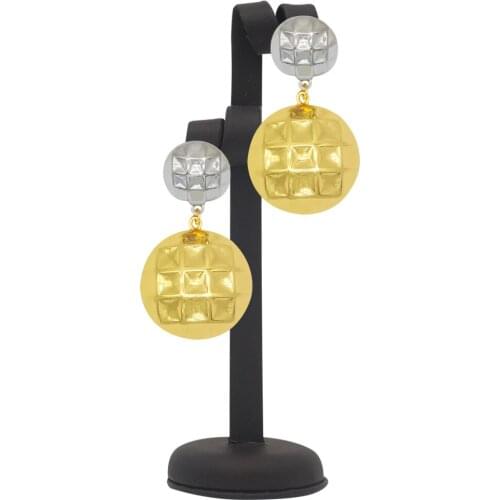 Wedding party Drop Earrings for Women Silver Black Gold ColorAfrican Bridal Dangle Earring 2019 Fashion Jewelry