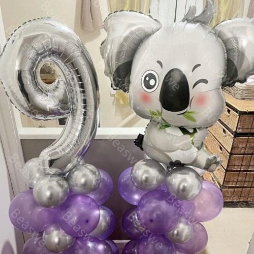1PC Jumbo 36inch Koala Bear Helium Balloon Baby Shower Safari Animals theme Woodland Party Birthday Party Decor Toys Globos