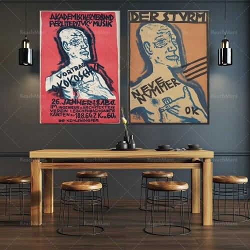 Kokoschka Fair Prints | Le MOMA | affache Retro | Print Art | Moore Art | Paper Impression Modern Art