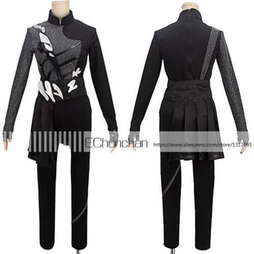 YURI!!! on ICE Katsuki Yuri Eros Black Performance Costume Cosplay Costume Custom Made
