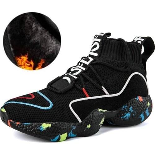 Winter Mens Boots Warm Boot With Velvet Male Waterproof Shoes Chaussure Mans Casual Shoes For Men Boots Footwear Male Sneakers