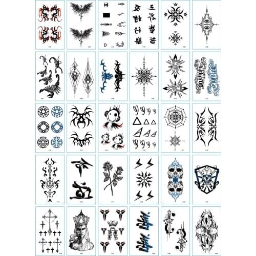 10 PC Christmas children tattoo stickers robot halloween space animal underwater world scar watch circus unicorn cartoon pattern