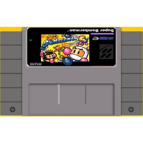 Super Bomberman 46 Pin 16 Bit Grey Game Card For USA NTSC Game Player