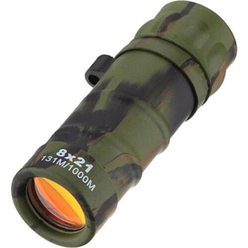 8x21 Portable Lightweight MonocularTravel Outdoor Camping Night Vision HD Optical Lens Monocular Telescope