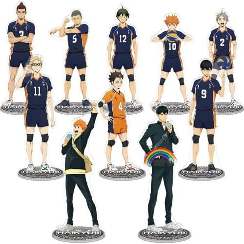 Anime Haikyuu4 Action Figure Toy Shoyo Tobio Daichi Kiyoko Tooru Kenma Tetsurou Acrylic Doll 21cm for Gift Cosplay 2020