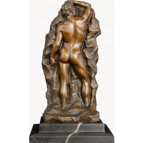 ArtsHom DS-011 Cupid Statue Bronze Greek Mythology Love God Eros Sculpture Mythical Classical Figurine Vintage Art Wedding Gifts