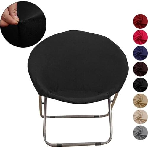 Round Saucer Chair Cover Foldable Moon Chair Covers Camping Seat Protector Elastic Lazy Sofa Seat Case