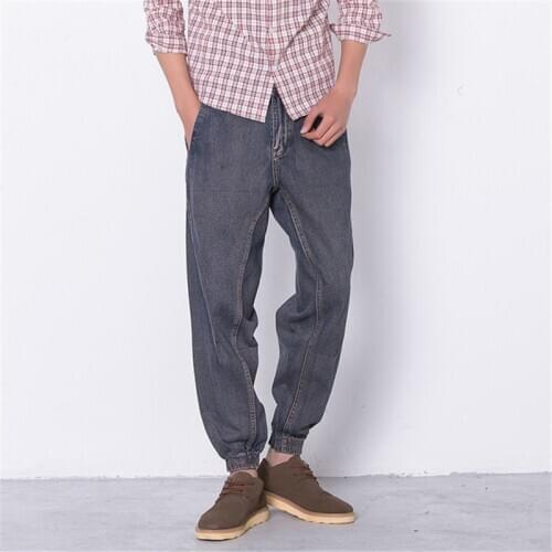 Jeans for Men Harlan jeans Japanese 9-point pants New beam pants Mens Denim 9-point pants Biker jeans