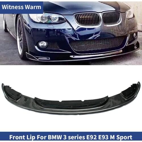 E92 MT High Quality Carbon Fiber Front Bumper Lip Splitter for BMW 3 Series E92 with M sport edition front shovel 2006-2009