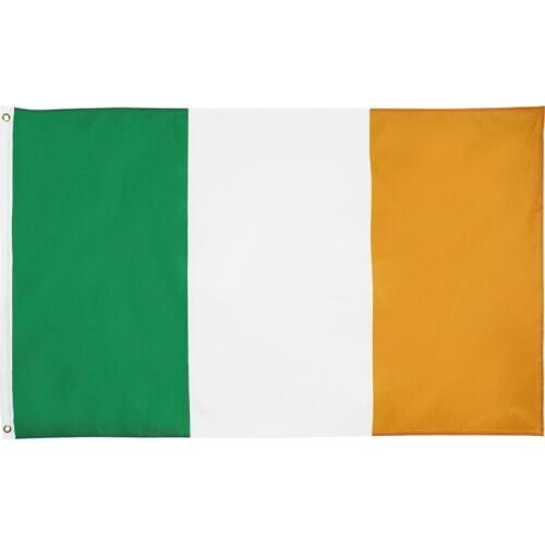Flaglink 3x5fts 90*150cm green white orange IRE IR ireland Flag of irish