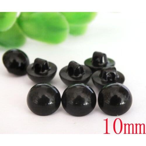 200x 10mm Round Buttons Sewing Shank Eyeball DIY Hand Sewing Doll