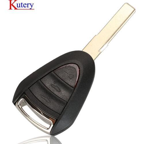Kutery For Porsche 911 997 Boxster 987 Cayman Parts Key Car Remote 3 Button Accessories Fob Shell New