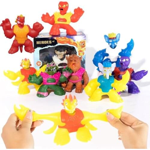 Hot! Goo Jit Games Super Heroes Stress Toys Squeeze Squishy Rising Anti Soft Dolls Figurines Collectible For Kids Gift- Zu -Z3