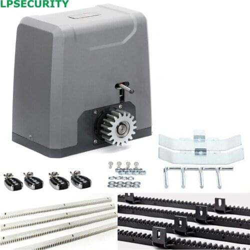 LPSECURITY 1500KG 3200LBS intensive use 4 REMOTE CONTROL AUTOMATIC SLIDING GATE OPENER motor operator with 3m,4m,5m,6mracks