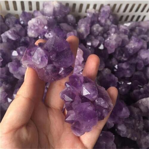 Natural Amethyst Stone Rough Amethyst Small Crystal Cluster For Decoration