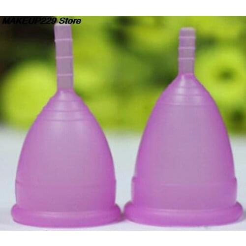 NEW 1Pc/lot Reusable Medical Grade Silicone Menstrual Cup Feminine Hygiene Product Lady Menstruation