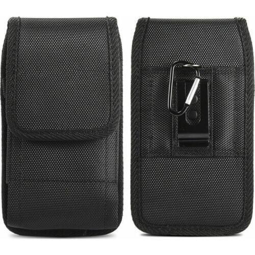New Cell Phones Horizontal Oxford Black Carrying Vertical Pouch Case Cover With Belt Clip Holster