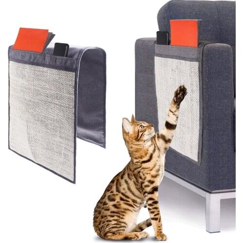New Cat Toy Cat Kitten Scratch Board Pad Sisal Toy Cat Scratching Mat Sisal Couch Protector Cat Scratcher Sofa Cover