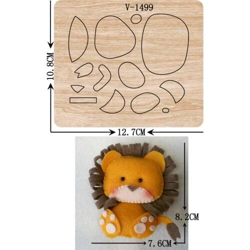 New lion wooden dies cutting dies for scrapbooking Multiple sizes V-1499