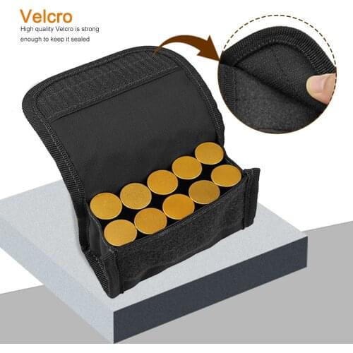 Tactical Military 10 Rounds Ammo Pouch Edc Weapons Bandolier Hunting Accessories Shotgun Bullet Shell Magazine Pouch