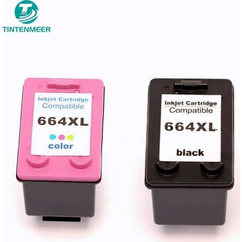 TINTENMEER premium quality ink cartridge 664 compatible for hp deskjet ink Advantage 2136 3636 3836 4536 3635 3776 3775 printer