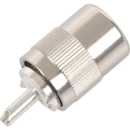 UHF PL259 SO239 male twist-on connector RFC400 RG8 RF Coaxial adapter connector,silver