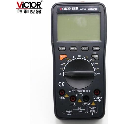 VICTOR VC86E 4 1/2 Digit High-Precision Multimeter Digital Frequency Capacitor USB Universal Meter Fully Intelligent