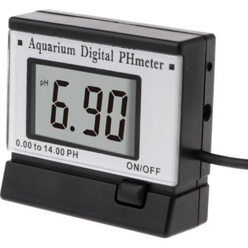LCD Digital PH Meter Monitors for Hydroponics Aquarium Swimming Pool Spa 0.00-14.00 PH Tester Water Quality Test