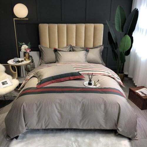 2020 Bedding Sets 100% cotton Bed Linen Duvet Cover Bed Sheet/fitted sheet Pillowcase/bed Sets twin queen king size 4pcs