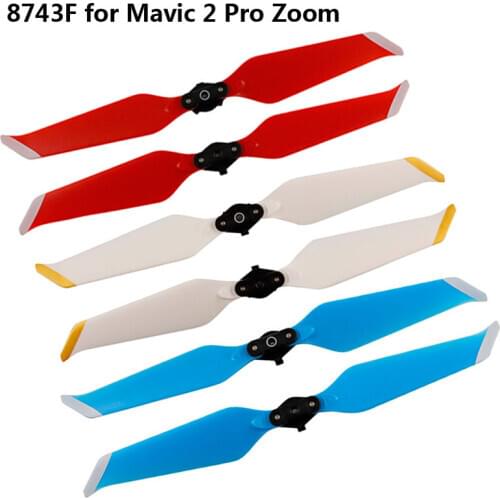 4Pcs 8743F Low-Noise Props for DJI Mavic 2 Pro Zoom Drone Quick-Release Blade Replacement Prop Wing Fans Spare Parts