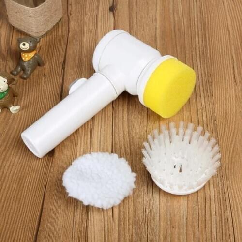 5 in 1 Handheld Electric Cleaning Brush for Bathroom Toile Tub Brush Rags Kitchen TV Window Washing Brushs Home Cleaning Tools
