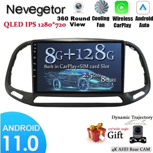 For Fiat Doblo 2015-2020 Car Multimedia Player Radio Gps Navigation Android 11 Octa Core 6+128G