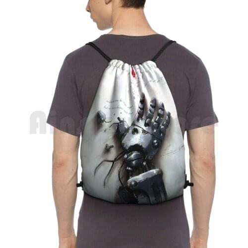Fullmetal Alchemist-The PhilosopherS Stone Backpack Drawstring Bags Gym Bag Waterproof Fullmetal Alchemist Brotherhood