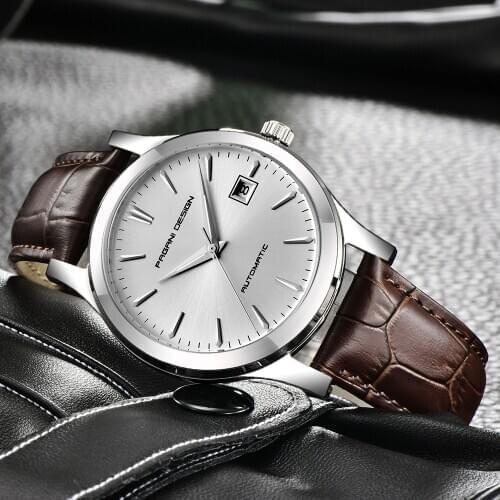 PAGANI DESIGN 2020 New Brand Automatic Watch Men Mechanical Watch Waterproof Leather Casual Business Men Watch Relogio Masculino