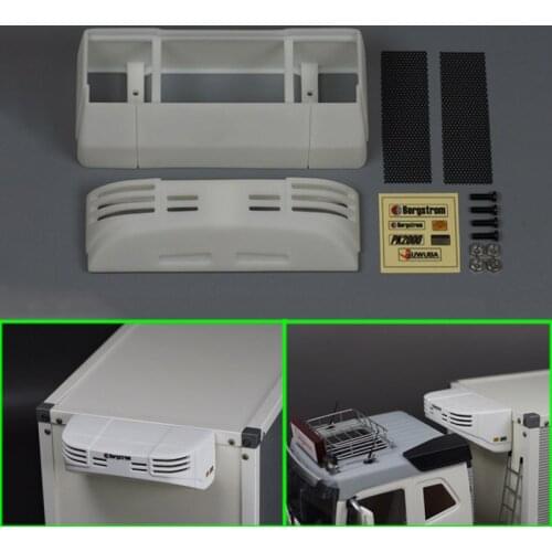 Container Chiller Air Conditioner for 1/14 Tamiya RC Truck Trailer Tipper Scania MAN Benz Actros Volvo Car Diy Parts