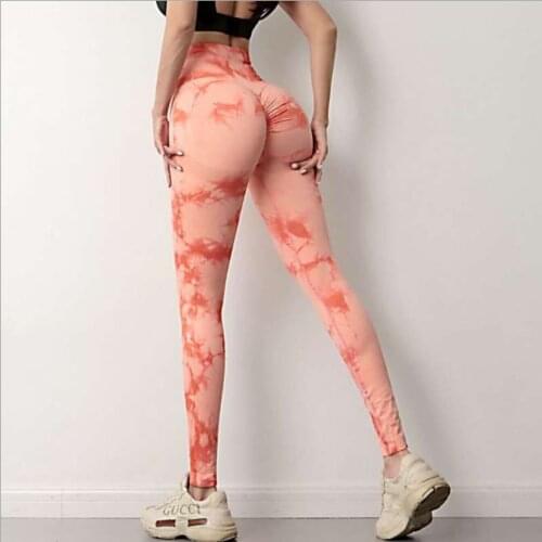 Tie Dye Leggings Sport Women Fitness Sexy High Waist Yoga Pants Colorful Sports Tights Running Workout Gym Clothing