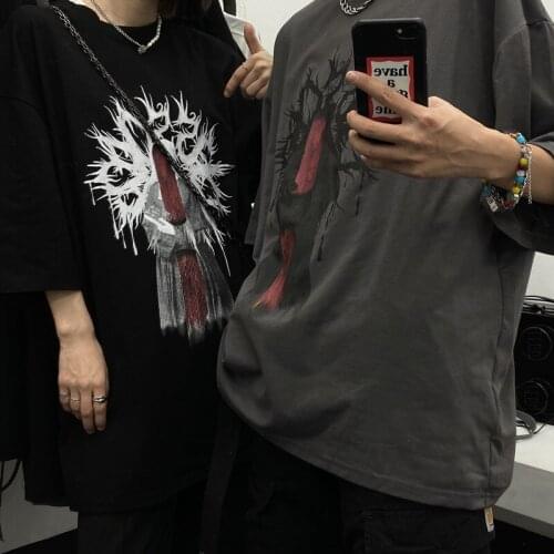 Summer new style Korean Harajuku wild loose high street print short-sleeved T-shirt women