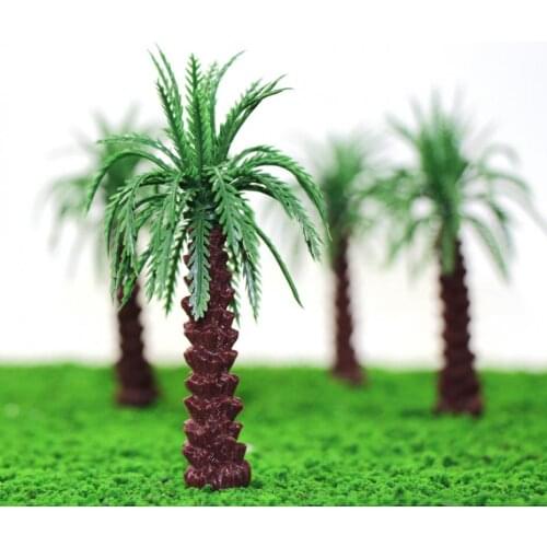 20pcs 30mm-105mm Model Palm Trees Model Layout Train Scale 1:250 - 1:50 NEW model train ho scale YS05 railway modeling