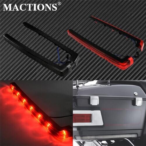 Motorcycle Tour Pak Pack Accent Side Panel LED Light For Harley Touring Street Glide Road Glide FLHR FLHX Trike models 2006-2019