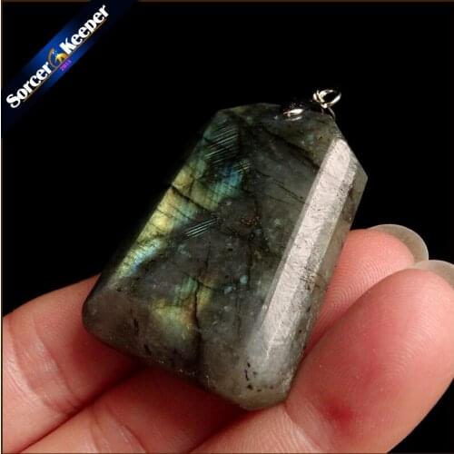 Women & Men Fashion Jewelry Pendants Necklaces With Chain Wholesale Labradorite Moonstone Quartz Stone Colares Femininos YS450