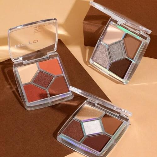 5 Colors Makeup Obsessions Eyeshadow Pallete Bling Pigmented Eye Shadow Palette Glitter Lasting Long Eyeshadow