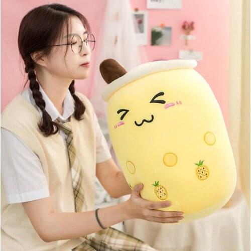 24/35/50CM Cartoon Milk Tea Cup Shaped Pillow Plush Toys Real Life Stuffed Soft Back Cushion Funny Dood Gift for Kids Birthday