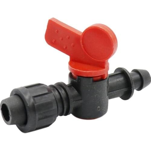Water Flow Control Valve Agriculture Irrigation Hose Connector 13mm to 10.5mm Drip Tape Bypass Valve Pipeline Water Valve 1 Pc