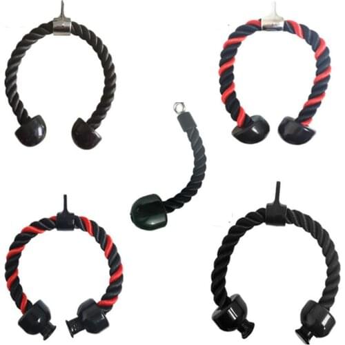 Fitness Pull Down Band Home Gym Bicep Triceps Traing Rope Double Head Rope Fitness Equipment Accessories Tricep Rope Biceps Band