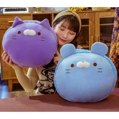 Down cotton cute macaron home pillow plush toy cushion waist by lying pillow to send a friend gift