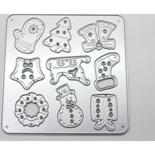 YLCD632 Christmas Metal Cutting Dies For Scrapbooking Stencils DIY Album Cards Decoration Embossing Folder Die Cutter Template