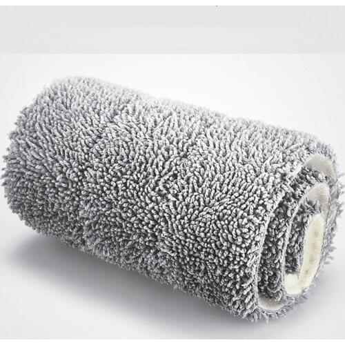 Replace Cloth Rags For Flat Mop 360 Rotating Cleaning Head Wooden Carbon Fibe Microfiber Pads With Bucket