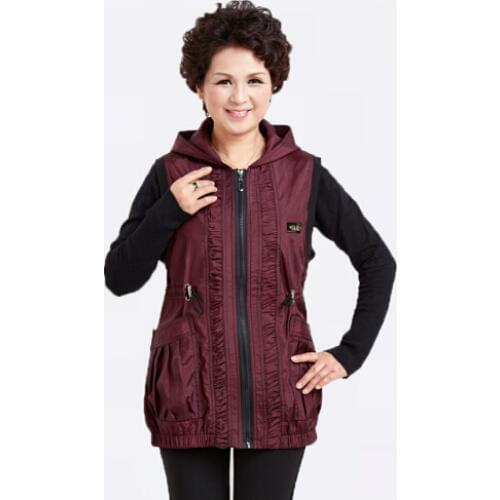 TQGQG Women's Hooded Vests