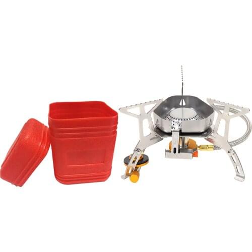 Outdoor Gas Burners Multi Portable Camping Windproof Gas Stove Cooker Picnic Cookout Hiking Equipment Furnace Stove Burner